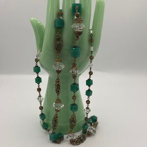 Vintage Renaissance Revival Meets Mid Century Modern in this Unique Necklace